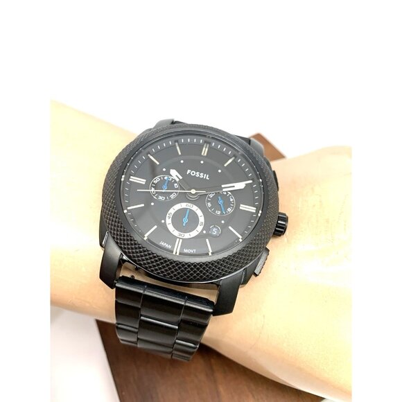 Fossil Men's Watch FS4552 Quartz Chronograph Black Dial Stainless Steel 45mm - Picture 6 of 15